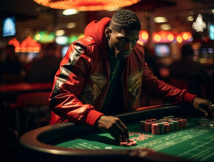 Tampilan meja live dealer dengan dealer profesional dan opsi taruhan waktu nyata